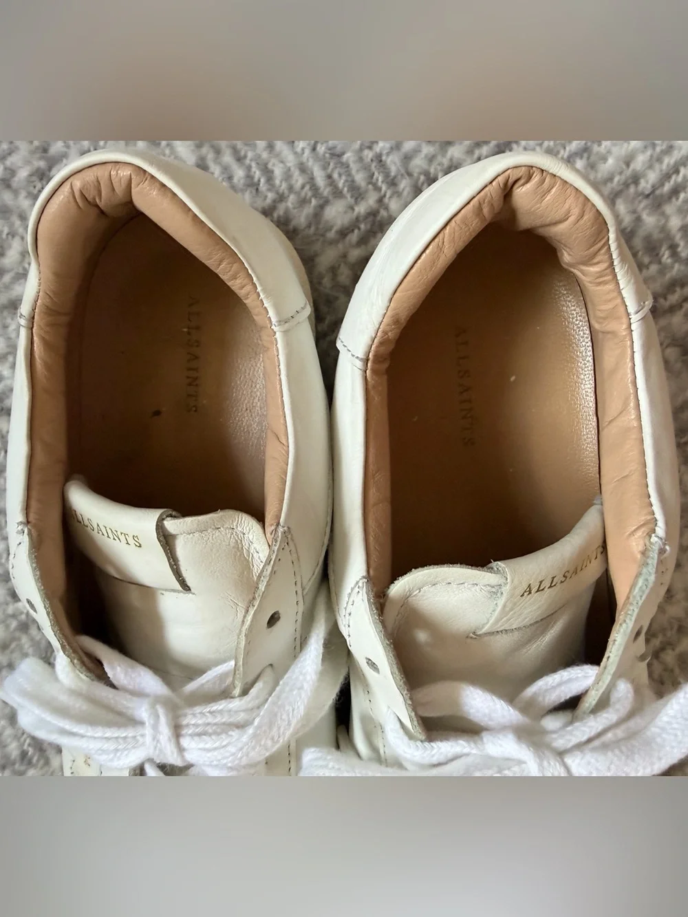 All Saints Sheer Leather Low-Top Sneakers
